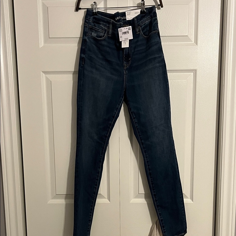 American Eagle Women's Dark Blue Jeans